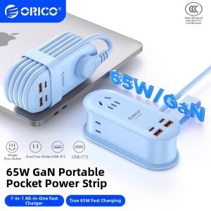 ORICO | Portable Travel Power Strip USB Charger