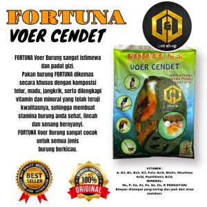 Makanan Burung Cendet FORTUNA CENDET Pakan lomba dan Harian anti stres penambah gacor protein tinggi