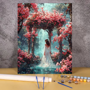 BILIBILI | Coloring By Numbers on Canvas Cartoon Picture for Living Room Bedroom Balloon Landscape Home Decor Acrylic Paint Painting Kits