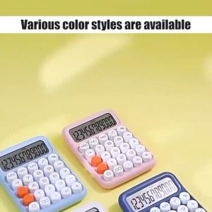 Colour Calculator 12 Digit Large Display Mechanical Dot Matrix Keyboard Scientific Calculator Macaron Colour Calculator