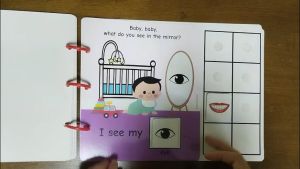 Body Parts Vocabulary SENTENCE BUILDING Interactive Book Busy Book Quiet Book English Story Book for Kids Speech De