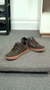 NAZREAL FOOTWEAR - Sepatu Sneakers Casual Anak Sepatu Kanvas Anak Meriel Kids Brown