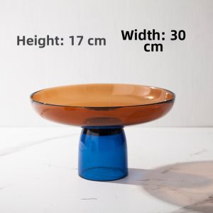 Modern Simple Color Glass Fruit Plate