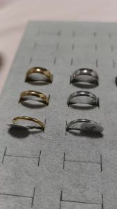 2mm Thin Stainless Steel Rings Rose Gold Fashion Simple Titanium Steel Rings for Women Girl Gifts