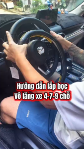 Bọc vô lăng Sparco Chính Hãng vân lưới tổ ong 3D thoáng khí size tròn 38 cm phổ thông phù hợp nhiều dòng xe