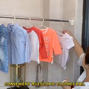 Adjustable Rod Tiang Tirai Baju Stainless Gantungan Serbaguna / Tiang Multifungsi / Tiang Serbaguna