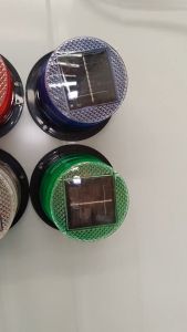 Solar Magnetic Roof Flashing Light Red&Blue Solar Car Strobe Warning Light LED Emergency Beacon Lamp