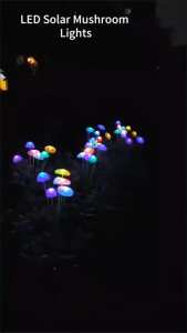 WildPioneer 6/10 LED Solar Mushroom Light Lawn Lampu Outdoor Waterproof Solar Landscape Lighting Garden Yard Patio Raya Lampu Decor