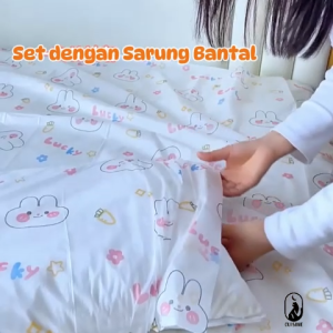 Sprei Sekali Pakai Set Sarung Bantal Disposable Bed Sheet Hotel Travel Klinik Praktis