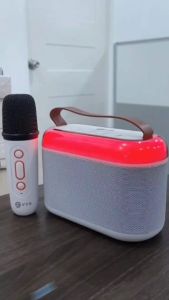 V2S KT3 Wireless Karaoke Mini Bluetooth Speaker with Wireless Microphone KTV Sound Speaker