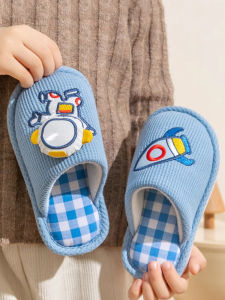 SHIPAILUO | Childrens Cotton Slippers Anti-Slip Indoor Home Shoes Boys Girls Toddler Kids Big Kids Baby Slippers Comfortable Soft Sole