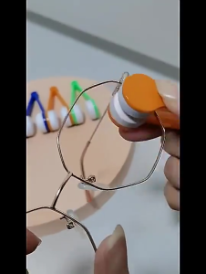 Pembersih KacaMata Spons Pembersih KacaMata Lap KacaMata Jepit Spons Wiper Glasses