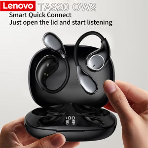 Lenovo | Lenovo TA320 OWS Bluetooth5.4 Wireless Earphones Long Battery Life HiFI Stereo Headphone Noise Cancelling Sport Headset With Mic