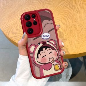 Samsung S25 Ultra Silicone Case Cartoon Personality Anti-Fall Protection for Men Women New Model S24 Ultra S23+ S21FE S22 Leather Cover