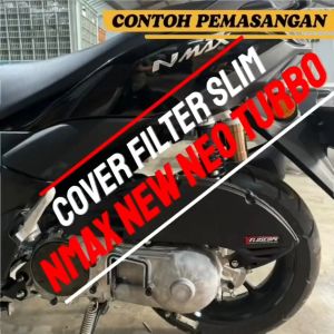 COVER FILTER HAWA SLIM NMAX NEW TURBO NEO 2020-2024 VELOSCOPE PENUTUP FILTER BOX AEROX