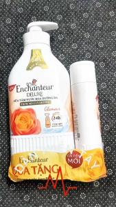 Sữa Tắm Enchanteur Glamour 650g – Dưỡng Da Mềm Mịn Hương Nước Hoa Pháp Quyến Rũ + Tặng Dầu Gội 150g