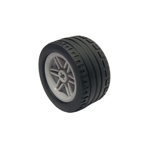 Domestic Building Blocks 44309+56145 Small Particle Technology Accessories Car Assembly Tires 43.2x22mm Educational Toys