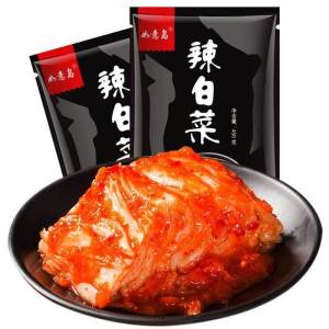 Korean kimchi authentic spicy cabbage hand-made non-cut bags of Korean Yanbian pickled sauce and pickles450g