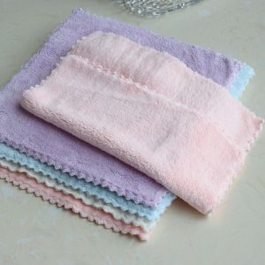 5 Pieces Thickened Cleaning Cloth Absorbent Coral Fleece Kitchen Oil-Absorbing Restaurant to Clean a Table Cloth Towel Household Cleaning Cleaning Cloth