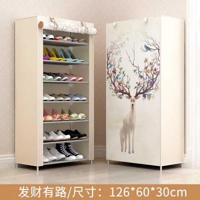 Jinluohe | Tủ Giày Chống Bụi 6 Tầng Có Zipper Rộng 30cm Dài 60cm Cao 110cm