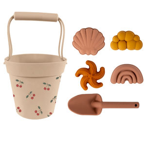 Li*Wood Silicone Beach Sand Digging Bucket Baby Vacation Water Play Sand Combination Toy Set Swimming Pool Toy for Boys And Girls