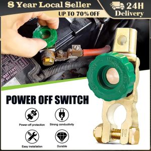 ❤️【Same Day Delivery】 Car Anti-leakage Terminal Battery Power-off Switch Quick Cut-off Switch Rotary Disconnect Isolator Car Truck Accessories