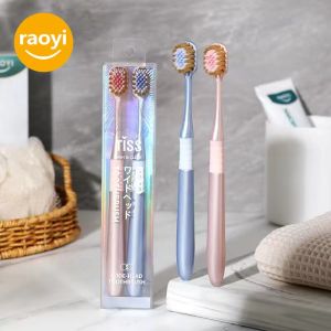 Portable Travel Soft Bristle Wide Head Toothbrush Men Women Couples Universal Deep Cleaning Dental Care Oral Health Tool