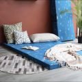 Mandaue Foam Mega Fold and Keep Mattress / Trifold Mattress / Foldable Mattress with Carrying Case 5 years warranty (Available in 2 inches Thickness and 3 inches thickness) ( Single, Semi Double, Full Double, Queen). 