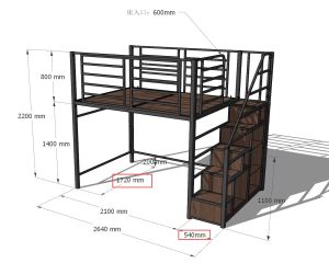 Loft bed customize singapore for condo/HDB