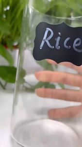 120pcs Blackboard Sticker Waterproof Chalkboard Kitchen Spice Label Stickers Jars Bottle Stiker White Marker