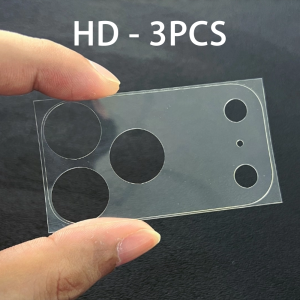 3 - 5 Pcs HD / Matte Lens Fibre Base Protective Film For iPhone 17 Pro Max 17 Pro Transparent Fiber Hollow Lens Chassis Film 
