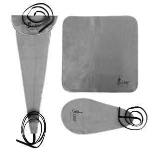  SLADE 3-in-1 Cleaning Cloth Lacquer Surface Soft Cotton Lint-Free Reusable & Universal for Trumpet Trombone Saxophone & More