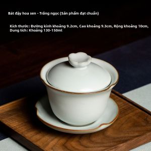 SANQINTANG | Tách Trà Gong Fu Gốm Sứ Phong Cách Ru Yao Jingdezhen