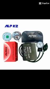 Made in Japan Máy đo huyết áp cơ đồng hồ ALPK2 500V Tai nghe FT 801 (Xám)