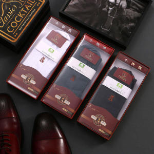 Mens Cotton Breathable Anti-Odor Antibacterial Sweat Absorbent Mid-Calf Loose Mouth Autumn Winter Black Long Tube Socks