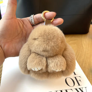 Mini Floppy Rabbit Fur Keychain Pendant