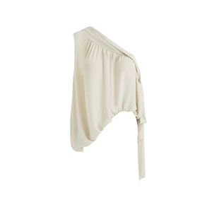 YUEZHONGWEI | French Style Irregular Shoulder Strap Vest Women Summer Outdoor Wear Loose Sleeveless Sling Top Casual Comfortable Outerwear