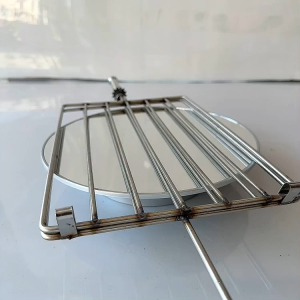 Vỉ Kẹp Gà Vịt Phanh - Vỉ nướng cho máy quay tự động chạy xích cam xe máy. Cho Máy Rộng 40cm . Vỉ INOX 304 .