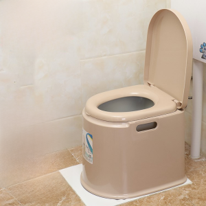 Portable Plastic Toilet Chair for Elderly And Pregnant Women Anti-Odor Mobile Toilet Seat Adult Home Use Comfortable Stool