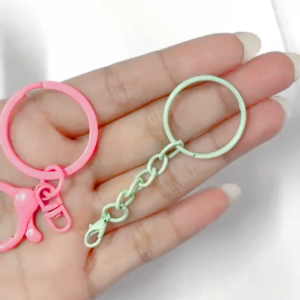 ห่วงกลมสปริง พวงกุญแจ ตะขอ อะไหล่ DIY ห่วงสปริง กระเป๋า ห่วง ห้อย สร้อย สกรู โซ่ ข้อมือ คอ ทำจี้ เครื่องประดับ งานฝีมือ พวงกุญแจ ตะขอก้ามปู ตัวยู เคลือบสี ตะขอพวงกุญแจ ZX