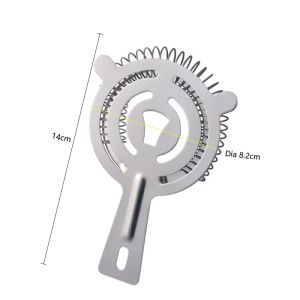 Cocktail Strainer Stainless Steel Bar Strainer Ice Filter Conical Food Sieve Colander Drink Tools Bar Accessories for Bartender
