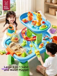 MABAOMABAO | Multifunctional Water Play Table with Fishing and Waterfall Features