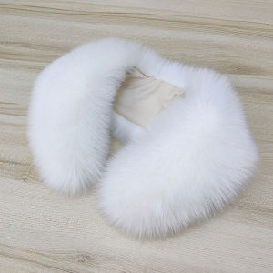 Ladies Fox Fur Collar Simulation Coyote Fur Collar Cotton Coat Hat Strip Single Buy Coat Fake Fur Collar Universal