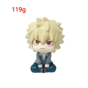 *(MHA): Tomura Shigaraki / Izuku Midoriya / Katsuki Bakugo My Hero Academia Estatueta fofa de PVC Chibi | Brinquedo colecionável