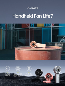 JISULIFE Handheld Fan Life7 5000mAh Cooling Foldable Design with 5 Gears Strong Wind (JL-LIFE750)