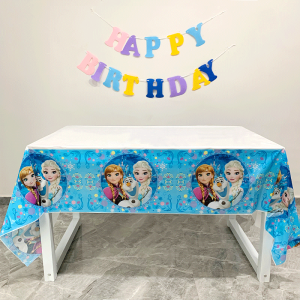 Disposable Plastic Tablecloth Cartoon Childrens Party Tablecloth Thickened Print Home Use Picnic Tablecloth 180cmX180cm