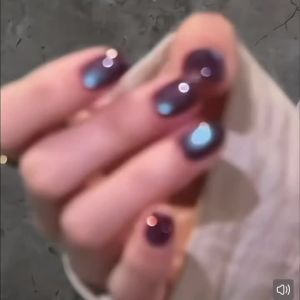 Sơn Móng Tay Gel Mắt Mèo Tím MIANEL 10ML Màu Xanh Tím Gel Từ Tính Nhũ Cao Cấp Làm Sáng Móng Trang Trí Móng Nghệ Thuật Với Chất Liệu Resin