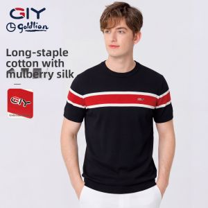 GYgoldlion | Silk Blend Breathable T-Shirt