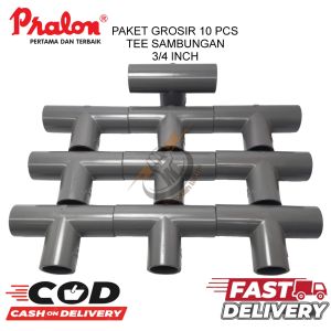 (10 PCS) PRALON TEE 3/4" AW/TEE 3/4"/CABANG 3/SAMBUNGANG PIPA CABANG 3/FITTING PIPA MEREK PRALON AW.