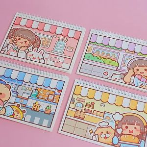 2 FOREVER 手帐Small mochi off-type book  小麻薯离型本 文具 贴纸  粘纸 Sticker Book Storage Stationery Notebooks Labels Stickers